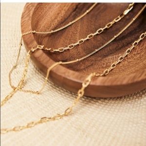 14kt Gold Plated Necklace Set